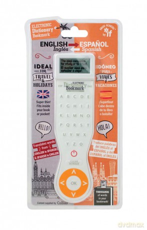 IF Electronic Dictionary Bookmark-Spanish-English, White/Orange [KSIĄŻKA]