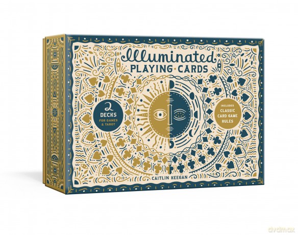 Illuminated Playing Card Set: Two Decks with Game Rules (The Illuminated Art Series) - Caitlin Keegan [KSIĄŻKA]
