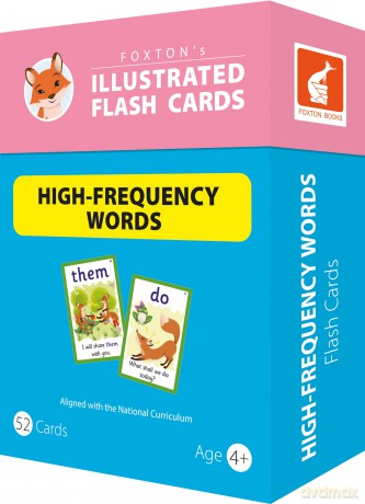 Illustrated High-Frequency Words Flash Cards for ages 4+ with 100 colourful illustrations - Perfect for Reception, Year 1 and Year 2 - Foxton Books [KSIĄŻKA]
