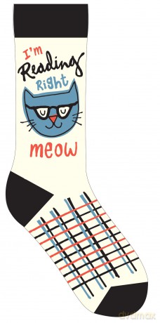 I'm Reading Right Meow Socks [KSIĄŻKA]