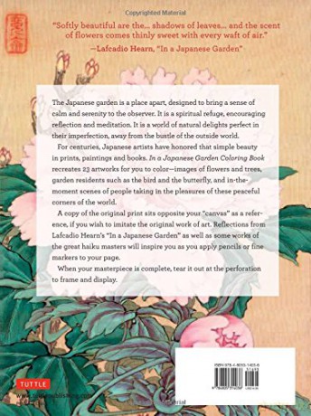 In a Japanese Garden Coloring Book: With Reflections from Lafcadio Hearn's 'In a Japanese Garden' - Lafcadio Hearn [KSIĄŻKA]