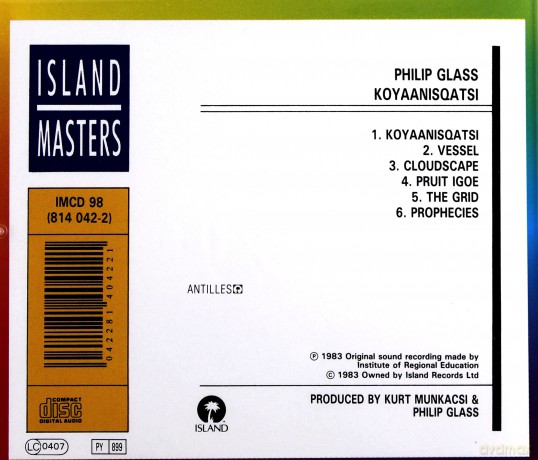 Philip Glass: Koyaanisqatsi Glass Philip [CD]