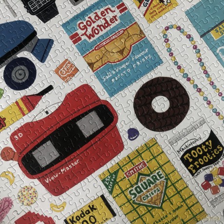 In the 80s 1000 Piece Jigsaw Puzzle for Adults | Premium 100% Recycled Board | 80s Retro 1000 Piece Puzzle for Adults | Retro Gifts | Happily Jigsaw Puzzles [PUZZLE]