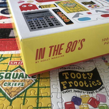 In the 80s 1000 Piece Jigsaw Puzzle for Adults | Premium 100% Recycled Board | 80s Retro 1000 Piece Puzzle for Adults | Retro Gifts | Happily Jigsaw Puzzles [PUZZLE]