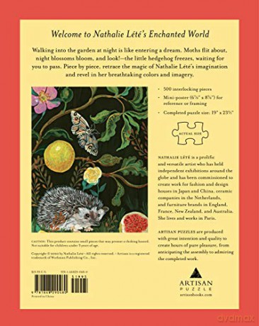 In the Dark Garden: 500-piece Puzzle (Artisan Puzzle) - Nathalie Lete [KSIĄŻKA]