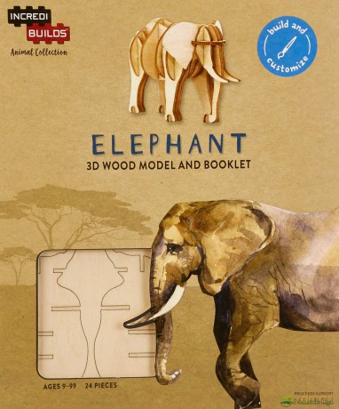 IncrediBuilds Animal Collection: Elephant - Insight Editions [KSIĄŻKA]