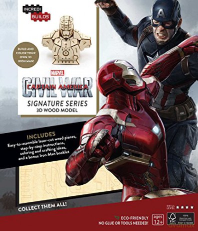 IncrediBuilds: Marvel's Captain America: Civil War: Iron Man Signature Series 3D Wood Model - Insight Editions [KSIĄŻKA]