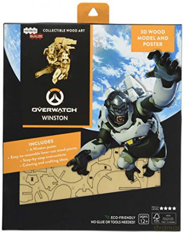 IncrediBuilds: Overwatch: Reinhardt 3D Wood Model and Poster - Insight Editions [KSIĄŻKA]