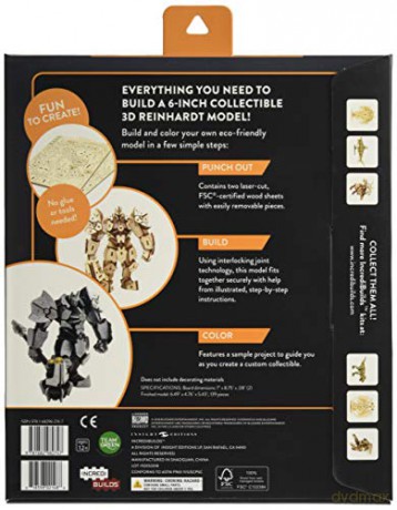 IncrediBuilds: Overwatch: Reinhardt 3D Wood Model and Poster - Insight Editions [KSIĄŻKA]