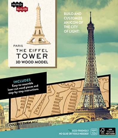 IncrediBuilds: Paris: Eiffel Tower 3D Wood Model - Insight Editions [KSIĄŻKA]