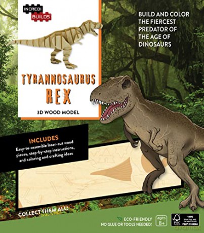 IncrediBuilds: Tyrannosaurus Rex 3D Wood Model - Insight Editions [KSIĄŻKA]