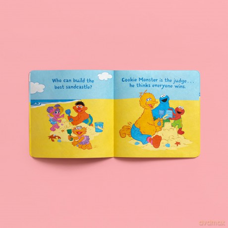 Indestructibles: Sesame Street: Beach Day: Chew Proof E Rip Proof E Nontoxic E 100% Washable (Book for Babies, Newborn Books, Safe to Chew) - Sesame Street [KSIĄŻKA]