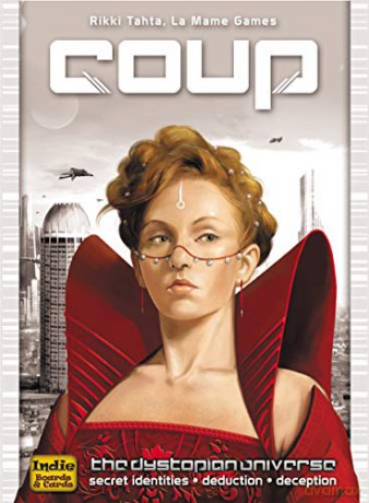 Indie Boards and Cards | Coup | Card Game | Ages 14+ | 2-6 Players | 15 Minute Playing Time [KSIĄŻKA]