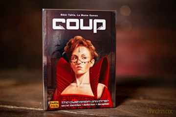 Indie Boards and Cards | Coup | Card Game | Ages 14+ | 2-6 Players | 15 Minute Playing Time [KSIĄŻKA]