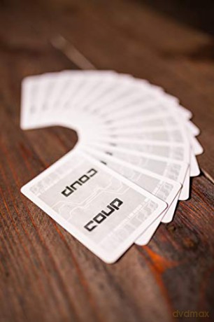 Indie Boards and Cards | Coup | Card Game | Ages 14+ | 2-6 Players | 15 Minute Playing Time [KSIĄŻKA]