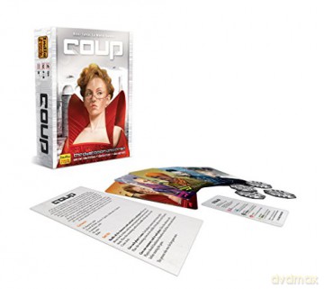 Indie Boards and Cards | Coup | Card Game | Ages 14+ | 2-6 Players | 15 Minute Playing Time [KSIĄŻKA]