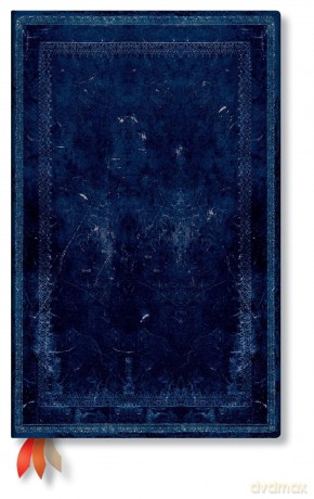 Inkblot (Old Leather Collection) Maxi Dot-Grid Journal: Hardcover, 120 gsm, ribbon marker, memento pouch, book edge printing, elastic closure - Paperblanks [KALENDARZ]