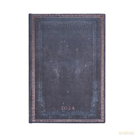 Inkblot (Old Leather Collection) Midi Verso 12-month Dayplanner 2024 - Paperblanks [KALENDARZ]