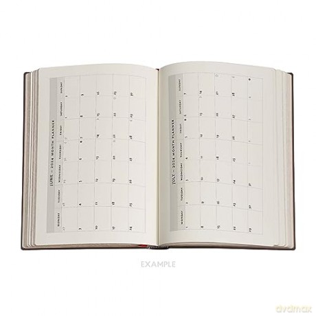 Inkblot (Old Leather Collection) Midi Verso 12-month Dayplanner 2024 - Paperblanks [KALENDARZ]