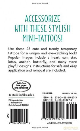 Inklings: 25 Trendy Temporary Tattoos (Dover Tattoos) - Kayleigh Zackiewicz [KSIĄŻKA]