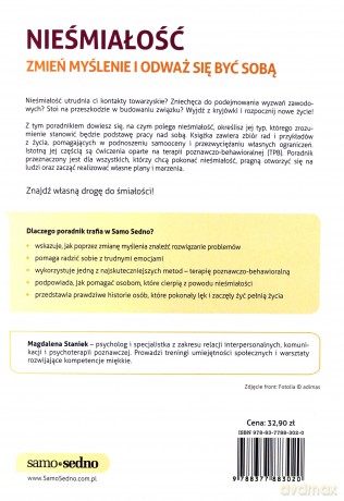 Nieśmiałość Zmień Myślenie Odważ Się Być Sobą - Magdalena Staniek [KSIĄŻKA]