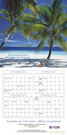 Islands in the Sun 2023 16-Month (WALL 16 MONTH) [KALENDARZ]