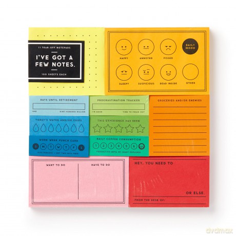 I've Got A Few Notes Tear-off Notepad Set - Brass Monkey [KSIĄŻKA]