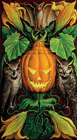 Jack-O'-Lantern Tarot: 78 full colour tarot cards and instructions - Guiliano Costa [KSIĄŻKA]