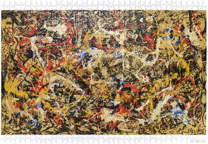 Jackson Pollock Convergence 1000 Piece Jigsaw Puzzle: 1,000 Piece Puzzle - Ronni Madrid [PUZZLE]