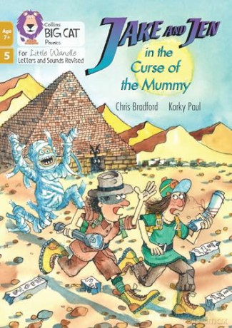 Jake and Jen in the Curse of the Mummy: Phase 5 Set 5 (Big Cat Phonics for Little Wandle Letters and Sounds Revised - Age 7+) - Chris Bradford [KSIĄŻKA]