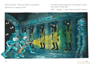 Jake and Jen in the Curse of the Mummy: Phase 5 Set 5 (Big Cat Phonics for Little Wandle Letters and Sounds Revised - Age 7+) - Chris Bradford [KSIĄŻKA]