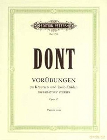 Jakob Dont-Vorubungen Op.37-Violin - Jacob Dont [KSIĄŻKA]
