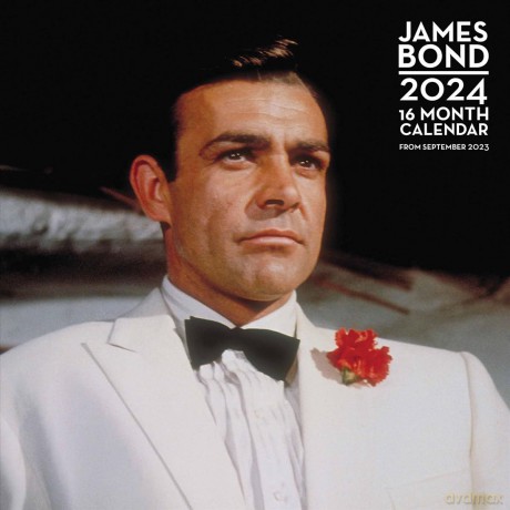James Bond Calendar 2024 - Month to a View Planner 30cm x 30cm - Official Merchandise [KALENDARZ]
