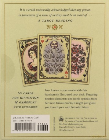 Jane Austen Tarot Deck: 53 Cards for Divination and Gameplay - Jacqui Oakley [KSIĄŻKA]