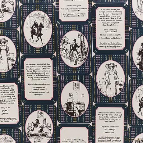 Jane Austen: A Literary Card Game: 52 Illustrated Cards With Games and Trivia - Pyramid [KSIĄŻKA]
