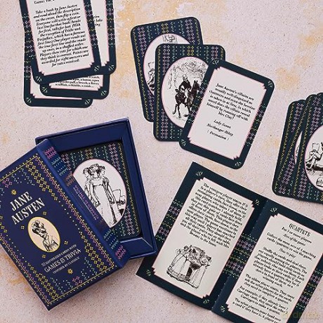 Jane Austen: A Literary Card Game: 52 Illustrated Cards With Games and Trivia - Pyramid [KSIĄŻKA]