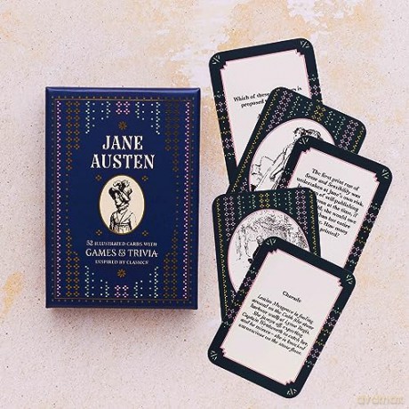 Jane Austen: A Literary Card Game: 52 Illustrated Cards With Games and Trivia - Pyramid [KSIĄŻKA]