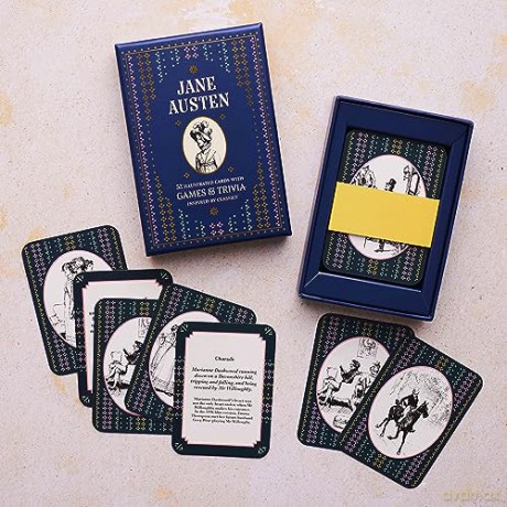 Jane Austen: A Literary Card Game: 52 Illustrated Cards With Games and Trivia - Pyramid [KSIĄŻKA]