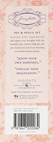 Jane Austen: Floral Pencil and Pen Set - Insight Editions [KSIĄŻKA]