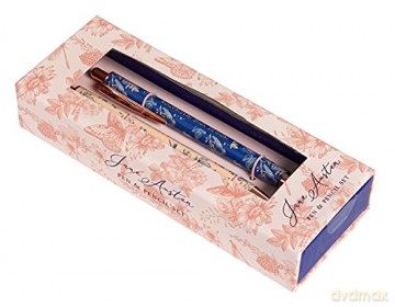 Jane Austen: Floral Pencil and Pen Set - Insight Editions [KSIĄŻKA]