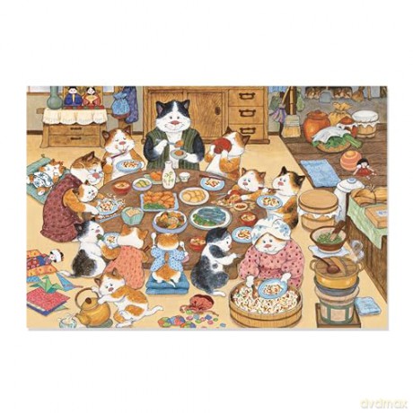 Japanese Cats - 12 Blank Note Cards: In 6 Original Illustrations by Setsu Broderick with 12 Envelopes in a Keepsake Box - Setsu Broderick [KSIĄŻKA]