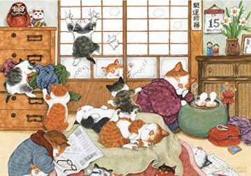 Japanese Cats Note Cards: 12 Blank Note Cards and Envelopes - Tuttle Editors [KSIĄŻKA]