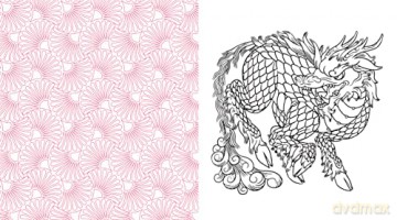 Japanese Folk Art Coloring Book: Beautiful and Elegant Designs to Inspire Creativity - Editors of Chartwell Books [KSIĄŻKA]