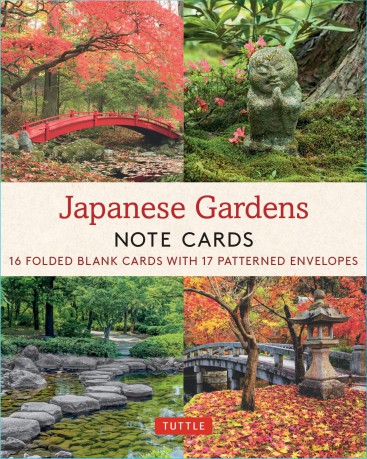 Japanese Gardens, 16 Note Cards: 16 Different Blank Cards with Envelopes in a Keepsake Box! - Tuttle Studio [KSIĄŻKA]