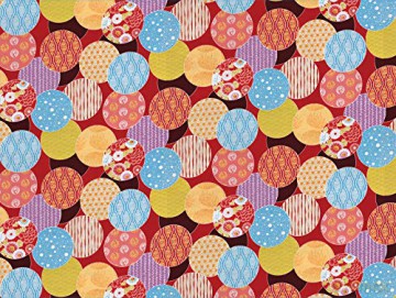 Japanese Kimono Gift Wrapping Papers: 18 x 24 inch (45 x 61 cm) Wrapping Paper [KSIĄŻKA]