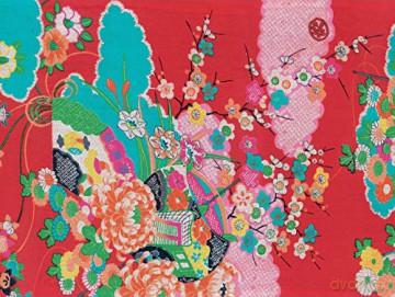 Japanese Kimono Gift Wrapping Papers: 18 x 24 inch (45 x 61 cm) Wrapping Paper [KSIĄŻKA]