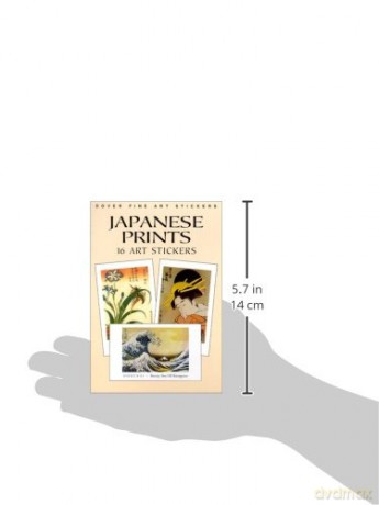 Japanese Prints: 16 Art Stickers (Dover Art Stickers) [KSIĄŻKA]