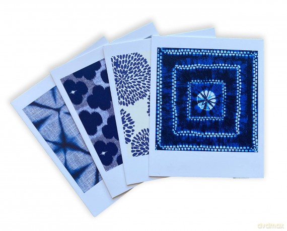 Japanese Shibori, 16 Note Cards: 16 Different Blank Cards with 17 Patterned Envelopes: 16 Different Blank Cards with 17 Patterned Envelopes in a Keepsake Box! [KSIĄŻKA]