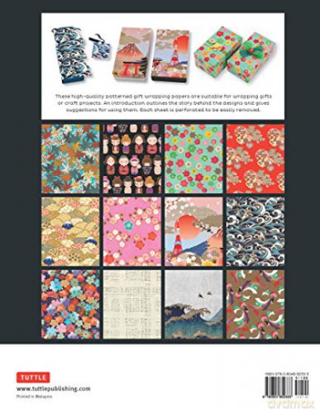 Japanese Washi Gift Wrapping Papers: 12 Sheets of High-Quality 18 x 24 (45 x 61 cm) Wrapping Paper: 18 x 24 inch (45 x 61 cm) Wrapping Paper [KSIĄŻKA]