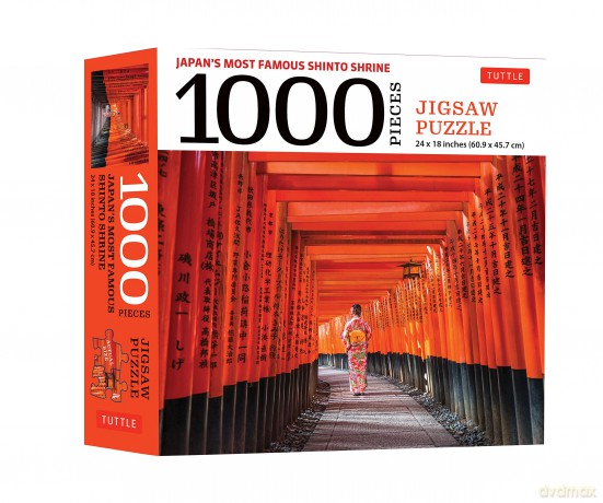 Japan's Most Famous Shinto Shrine - 1000 Piece Jigsaw Puzzle: Fushimi Inari Shrine in Kyoto: Finished Size 24 x 18 inches (61 x 46 cm) [KSIĄŻKA]
